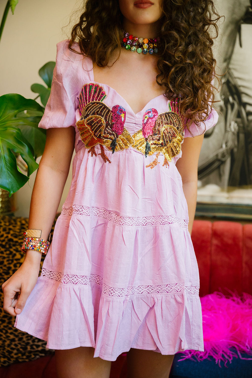 GOBBLE GLAM LAVENDER DRESS DRESS Judith March