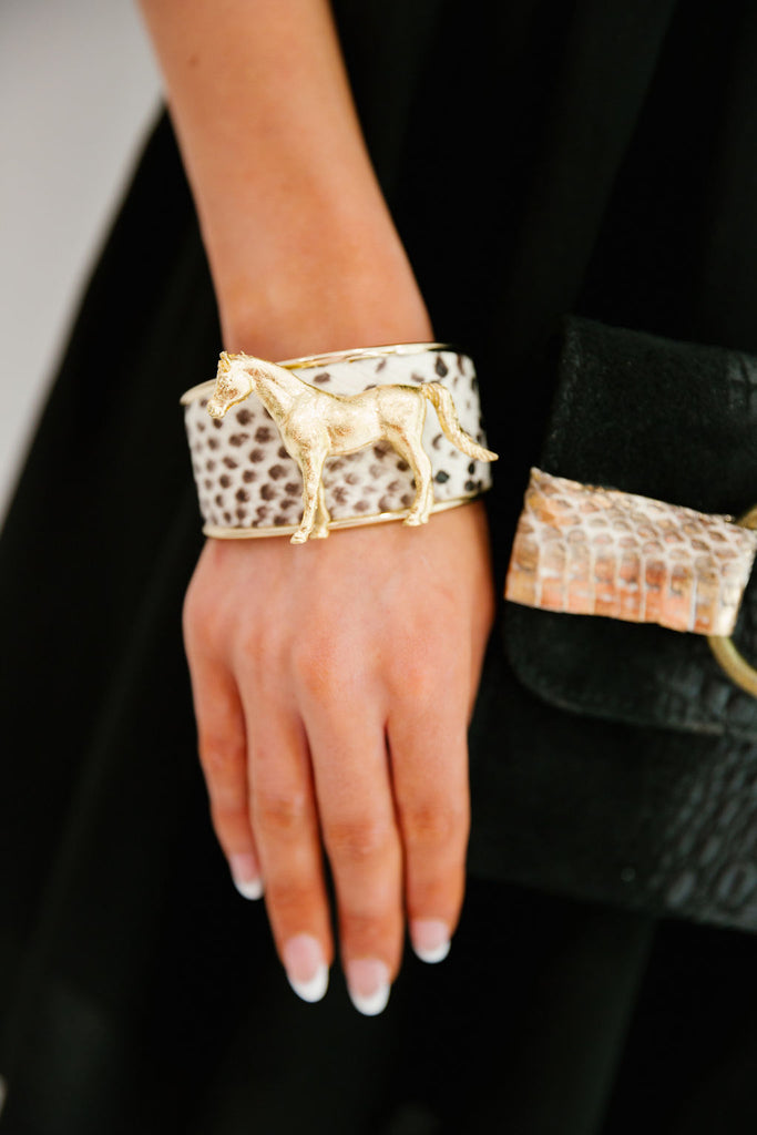 SNAKE SKIN HORSE BRACELET BRACELET Judith March