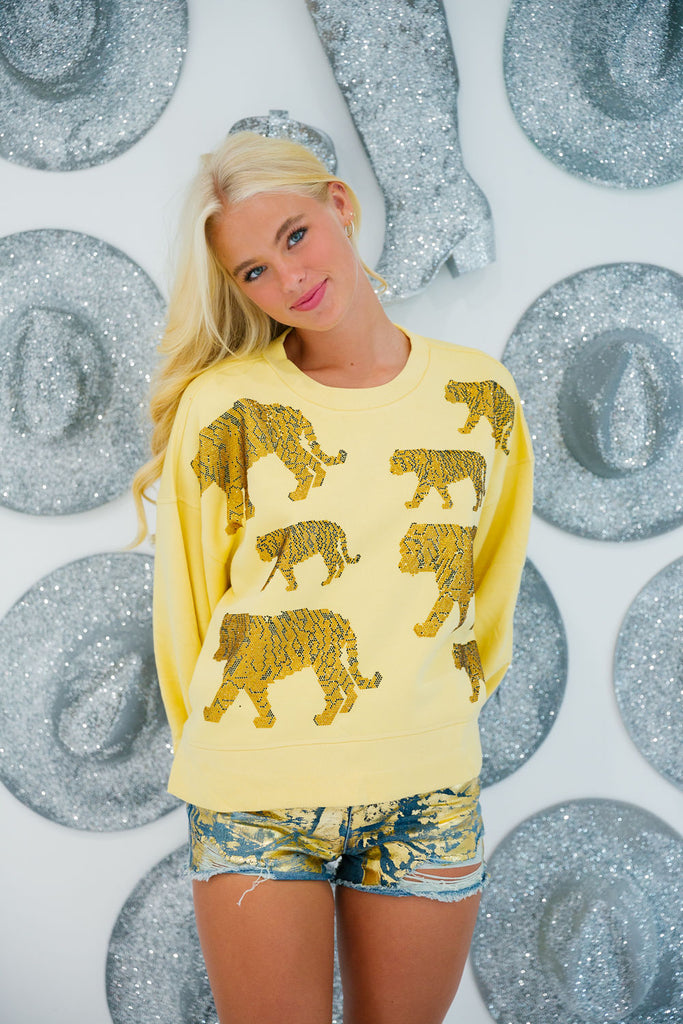 TIGER LOVER YELLOW PULLOVER
