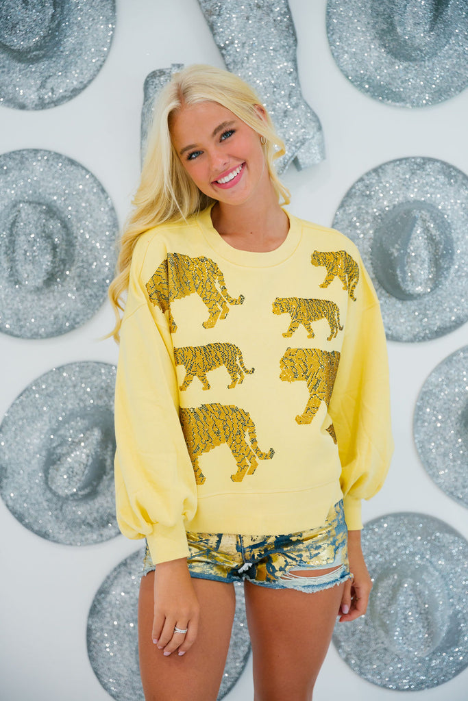 TIGER LOVER YELLOW PULLOVER pullover Judith March   