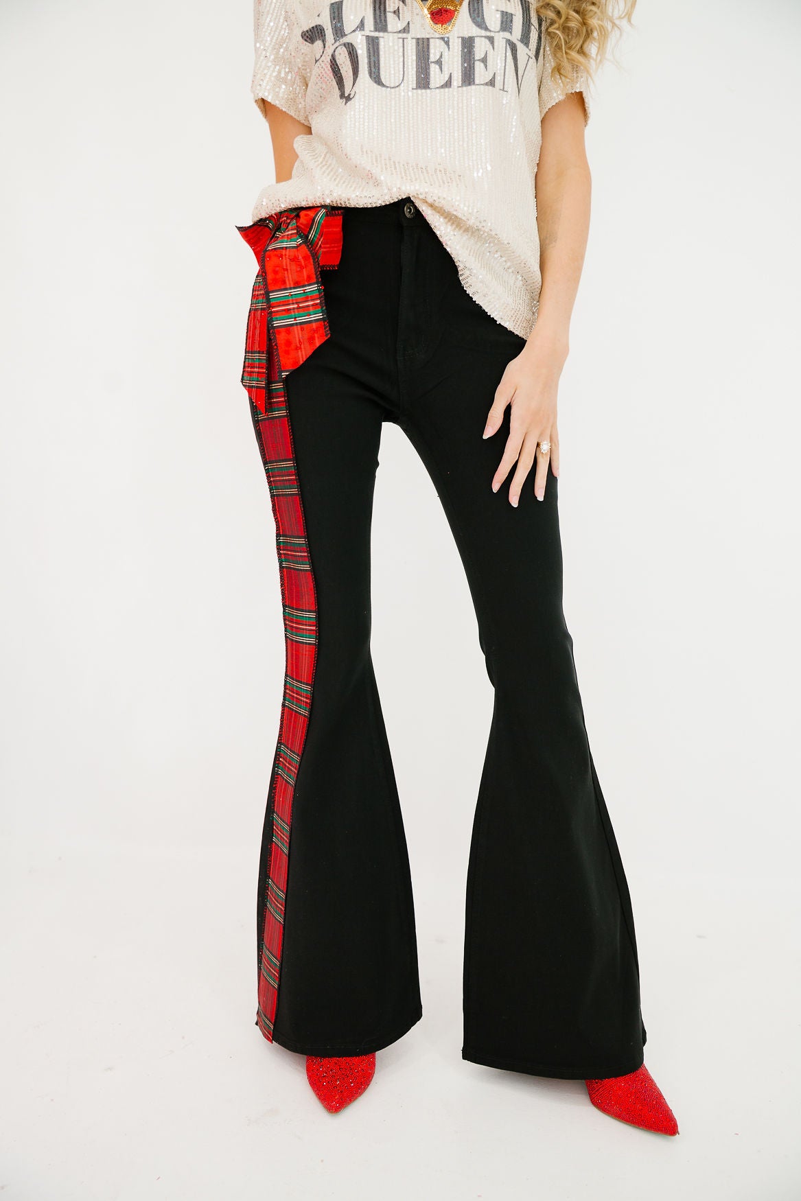 ALL WRAPPED UP FLARE PANTS FLARES Judith March