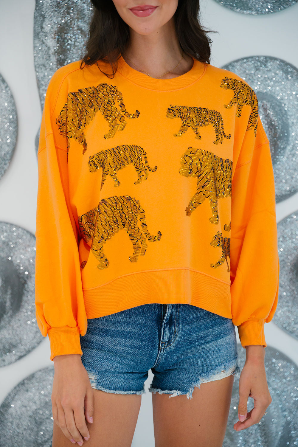 TIGER LOVER PULLOVERS gameday23 Judith March SMALL ORANGE 