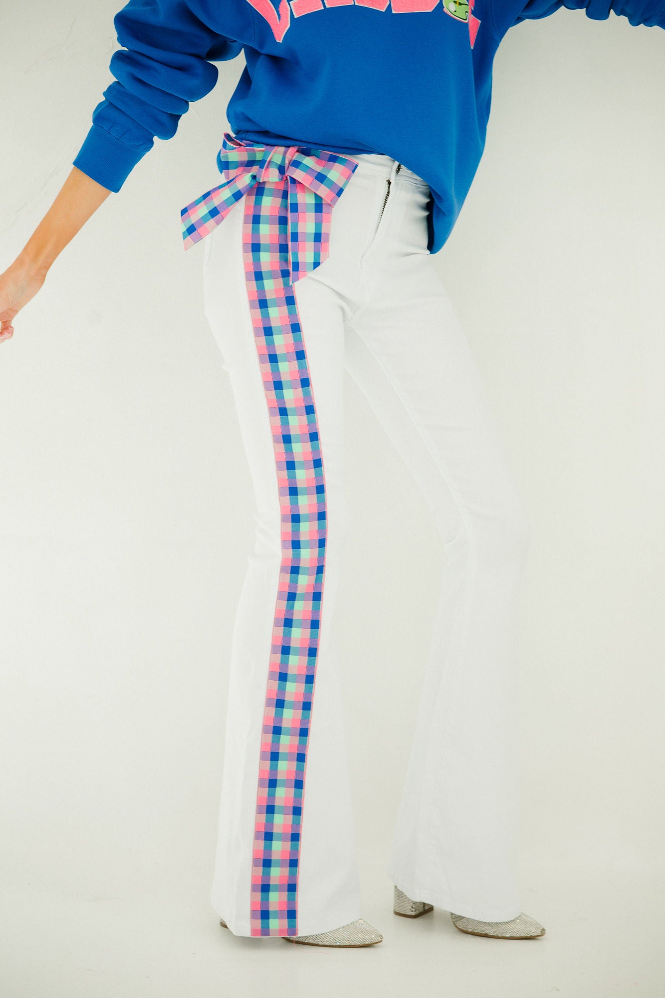SPRING SEASON WHITE FLARE PANTS FLARES Judith March
