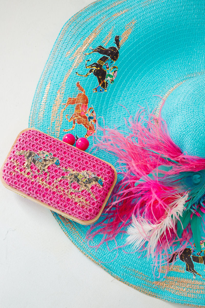 PADDOCK PARTY PINK CLUTCH Clutch Judith March