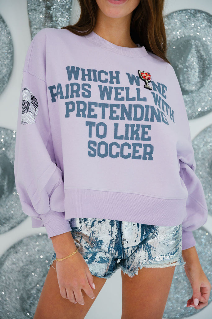 WINE LOVER SOCCER PULLOVER