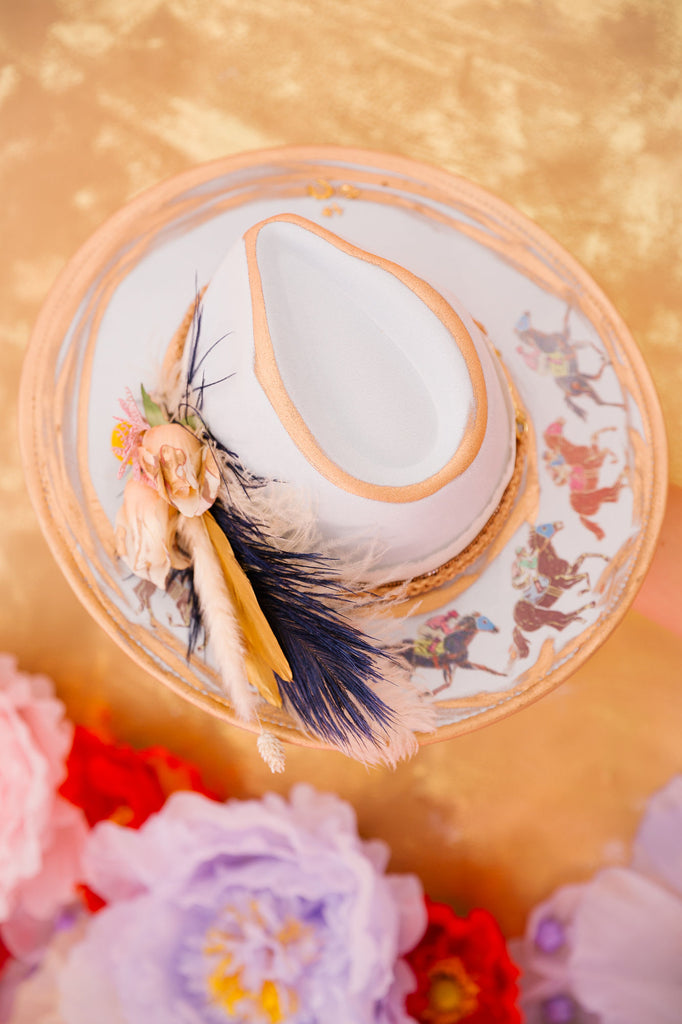 RACING ROYALTY BLUE RANCHER HAT | Judith March