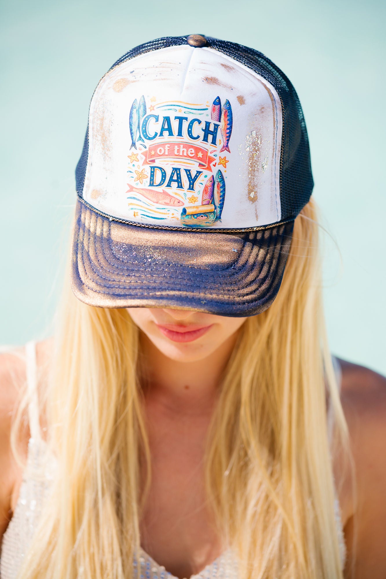 CATCH OF THE DAY TRUCKER HAT TRUCKER HAT Judith March