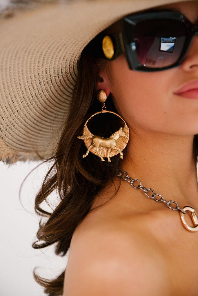 GOLDEN CANTER EARRINGS earrings Judith March
