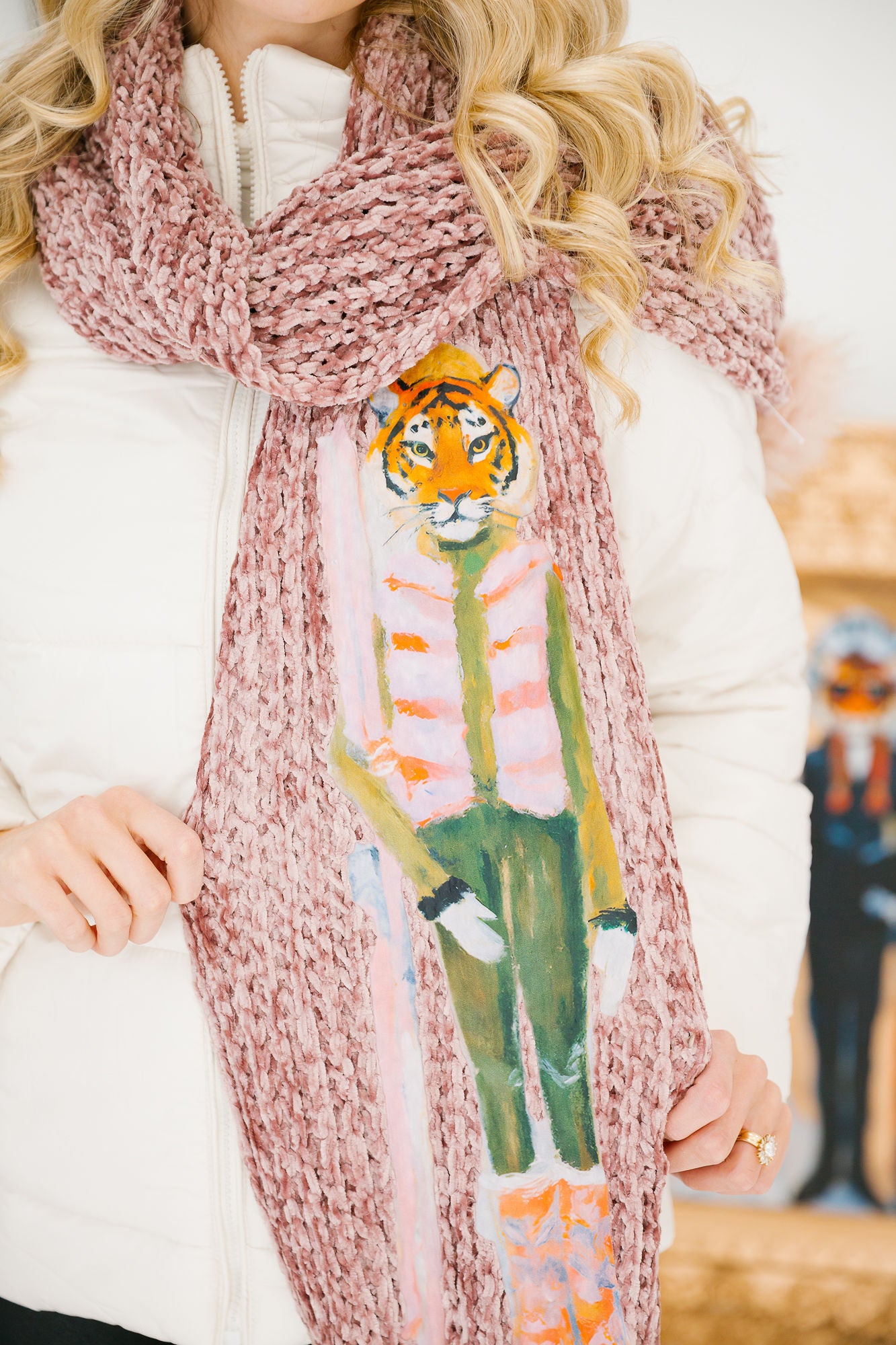 PROWL & POWDER PINK SCARF SCARF Judith March
