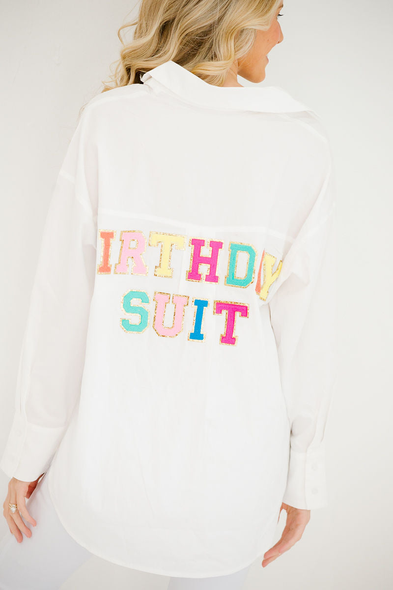 *BIRTHDAY SUIT GAUZE SHIRT - SMALL TOP Judith March