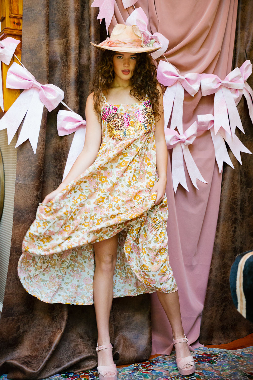 TURKEY SEASON FLORAL DRESS DRESS Judith March