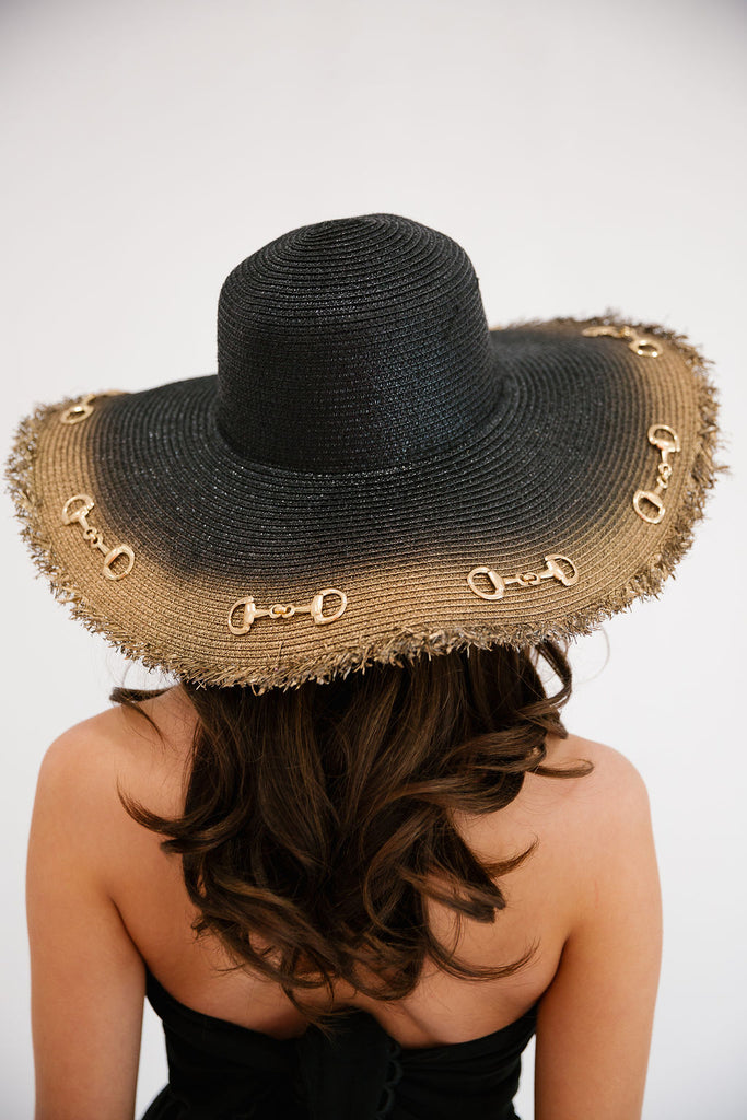 HORSE BIT BLACK FLOPPY HAT HAT Judith March