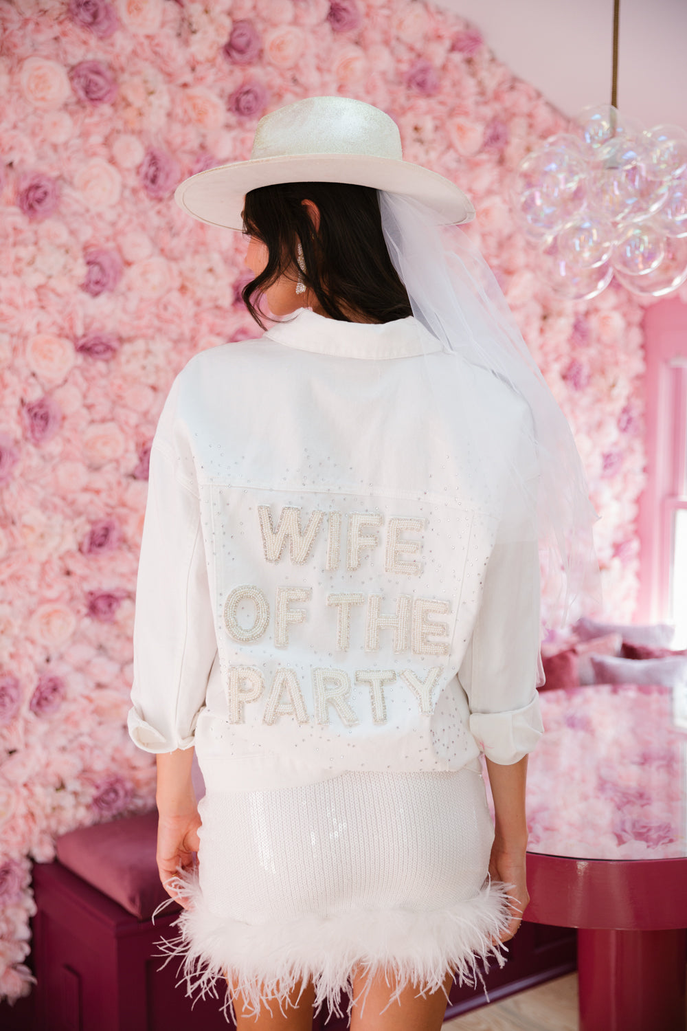 WIFE OF THE PARTY BEADED DENIM JACKET  Judith March   