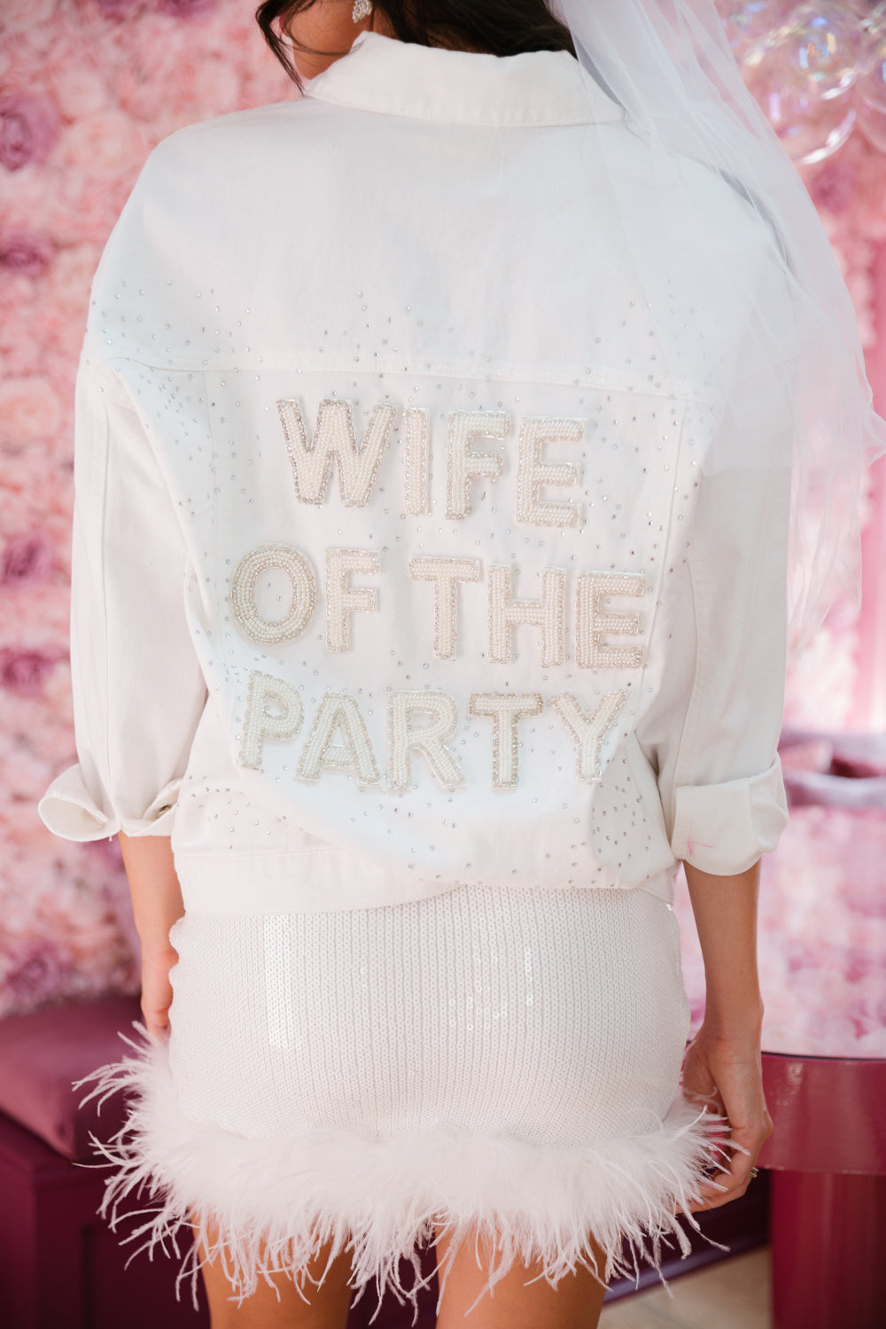 WIFE OF THE PARTY BEADED DENIM JACKET  Judith March   