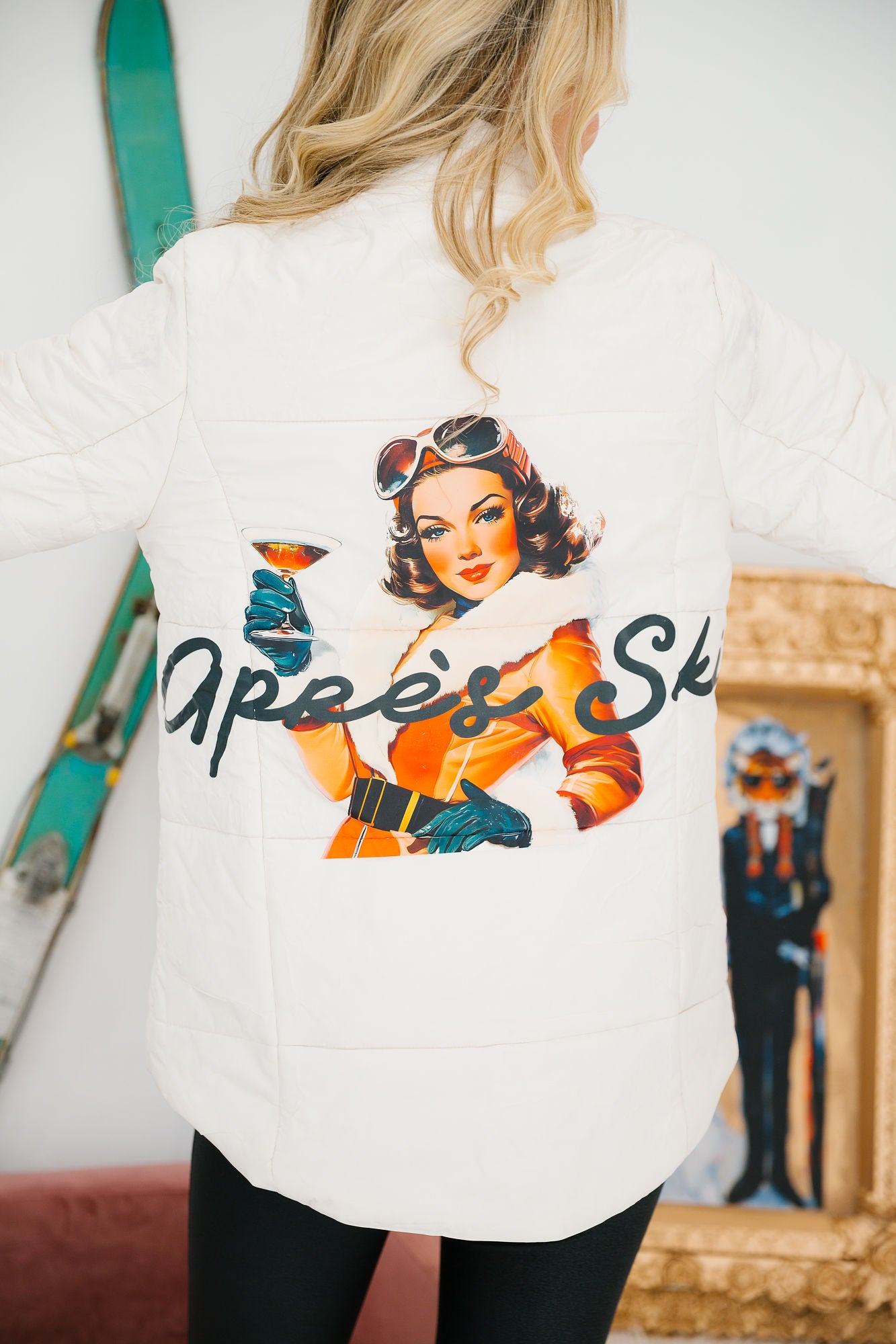 APRÈS SKI CREAM PUFFER JACKET JACKET Judith March