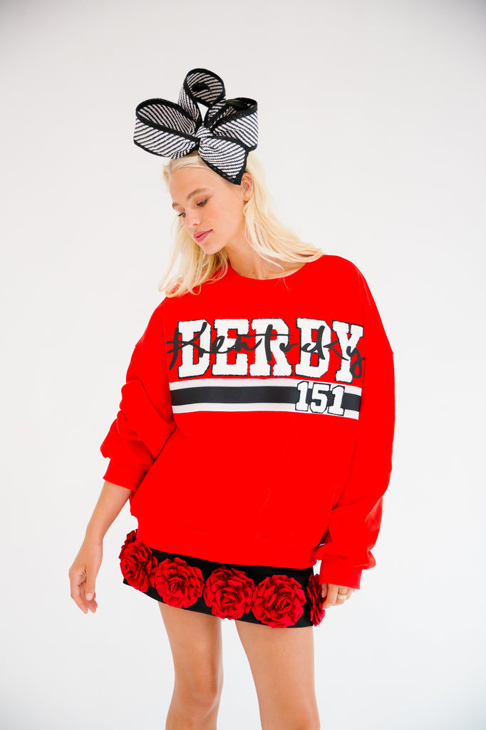 KENTUCKY DERBY® 151 RED PULLOVER PULLOVER Judith March