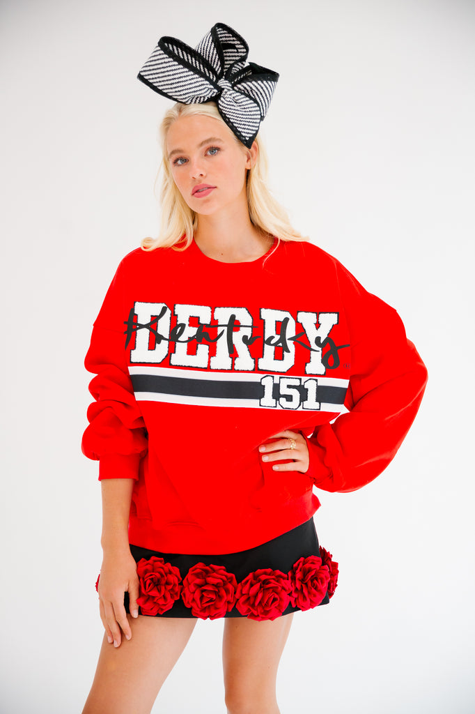 KENTUCKY DERBY® 151 RED PULLOVER PULLOVER Judith March