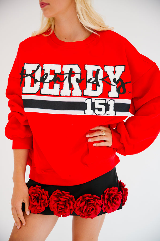 KENTUCKY DERBY® 151 RED PULLOVER PULLOVER Judith March