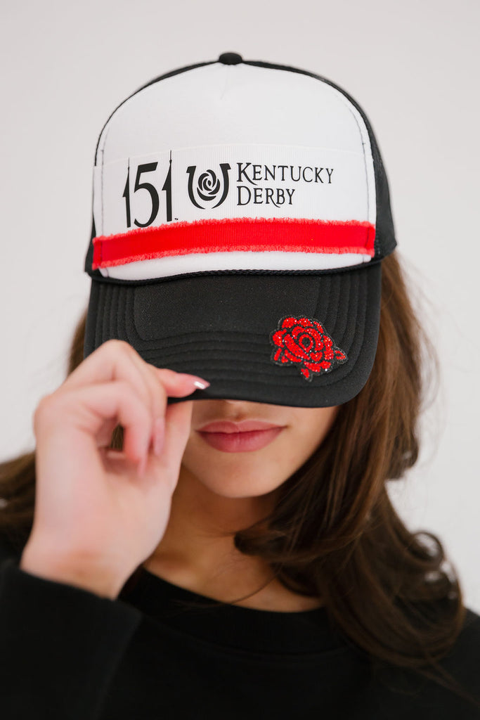 151 KENTUCKY DERBY® ROSE TRUCKER HAT HAT Judith March