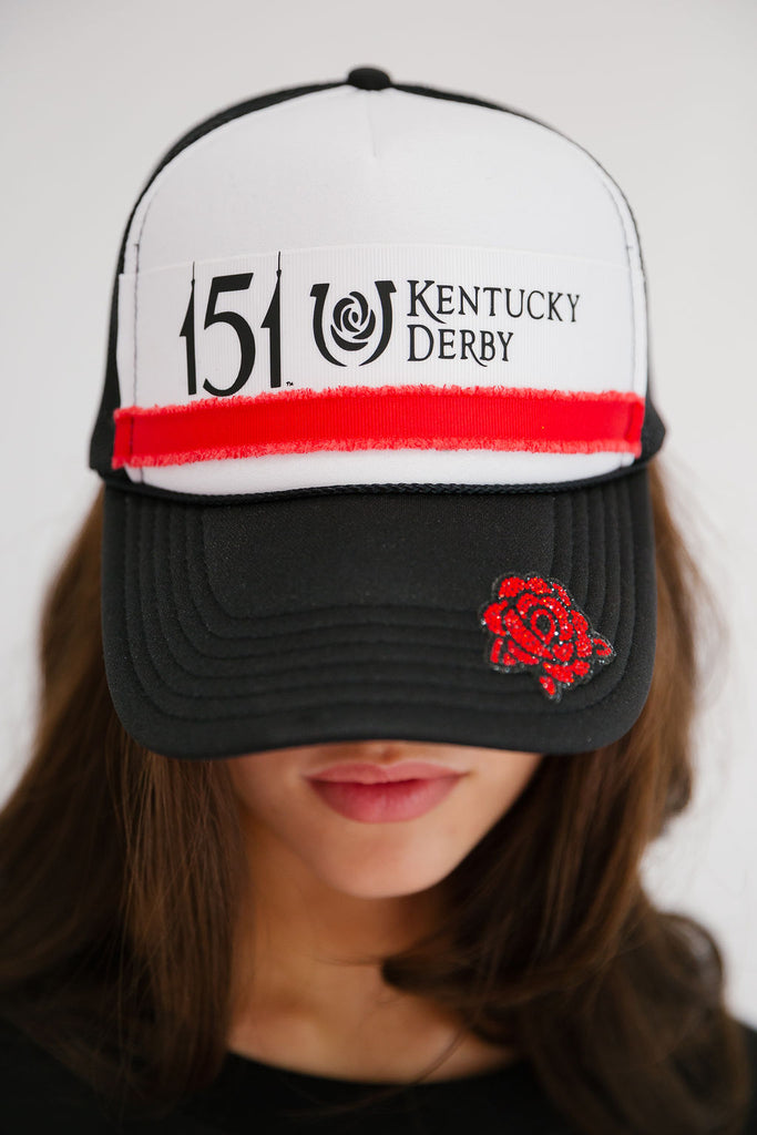 151 KENTUCKY DERBY® ROSE TRUCKER HAT HAT Judith March