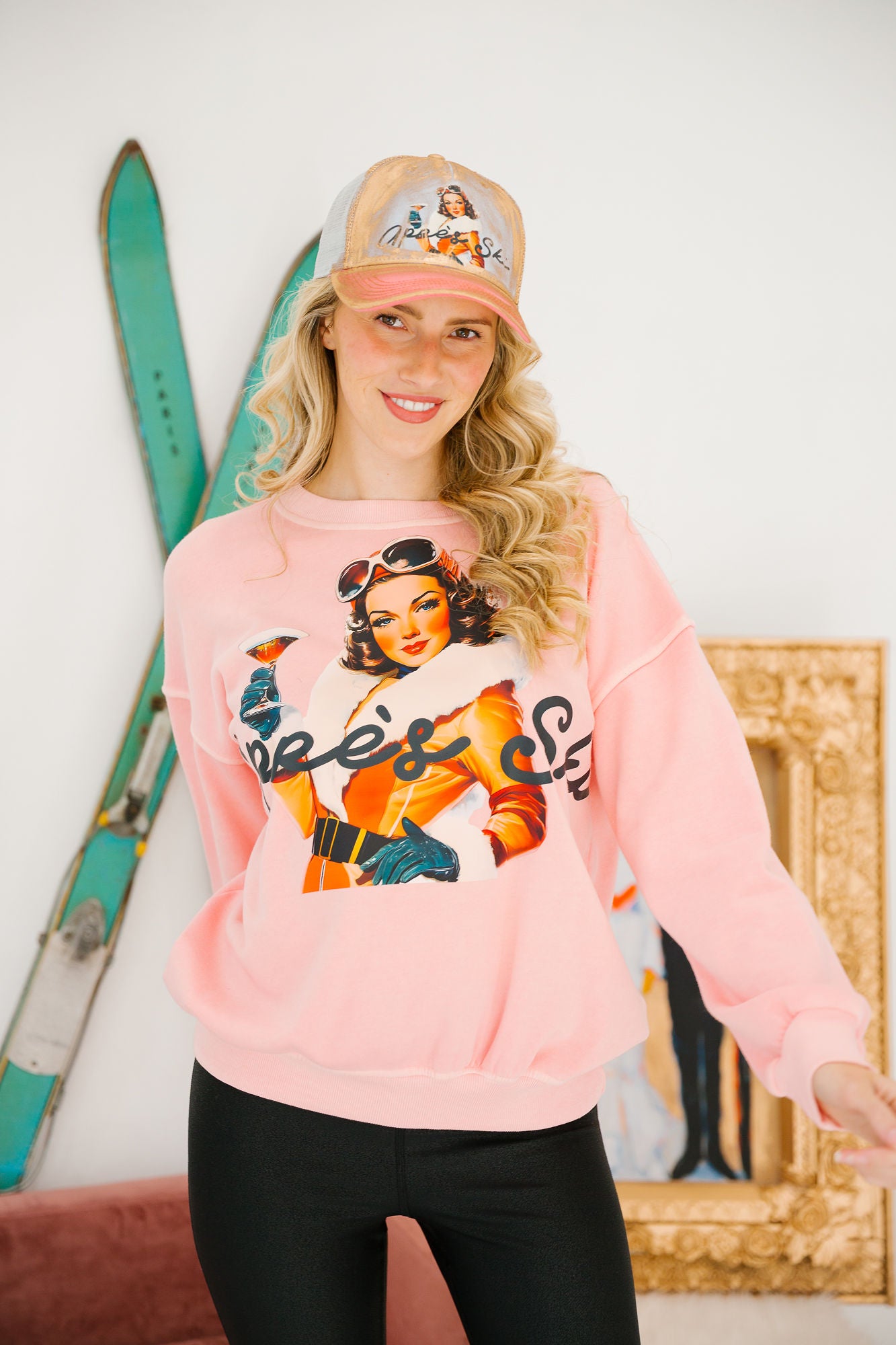 APRÈS SKI PINK PULLOVER PULLOVER Judith March