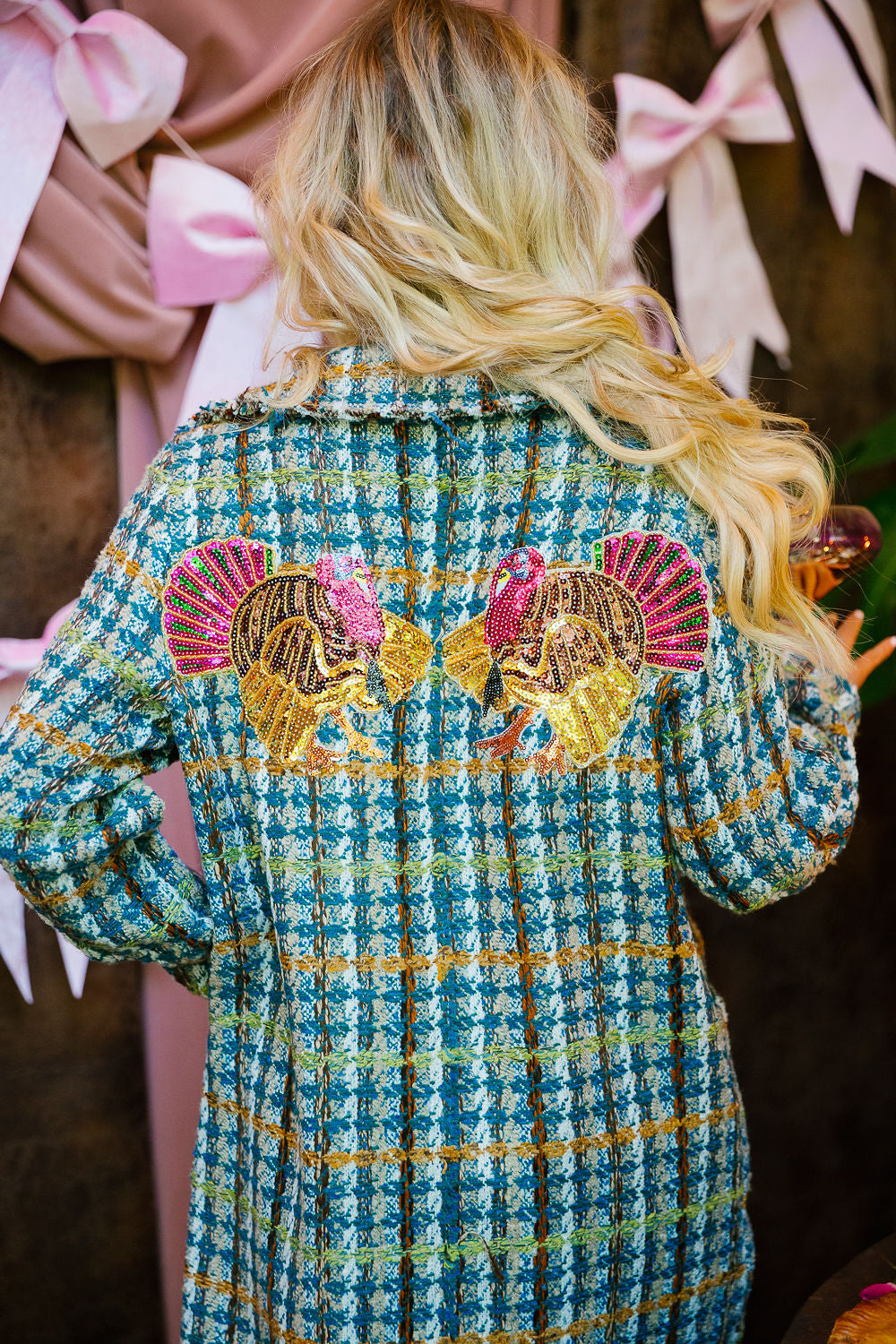 GOBBLE GLAM TWEED COAT JACKET Judith March