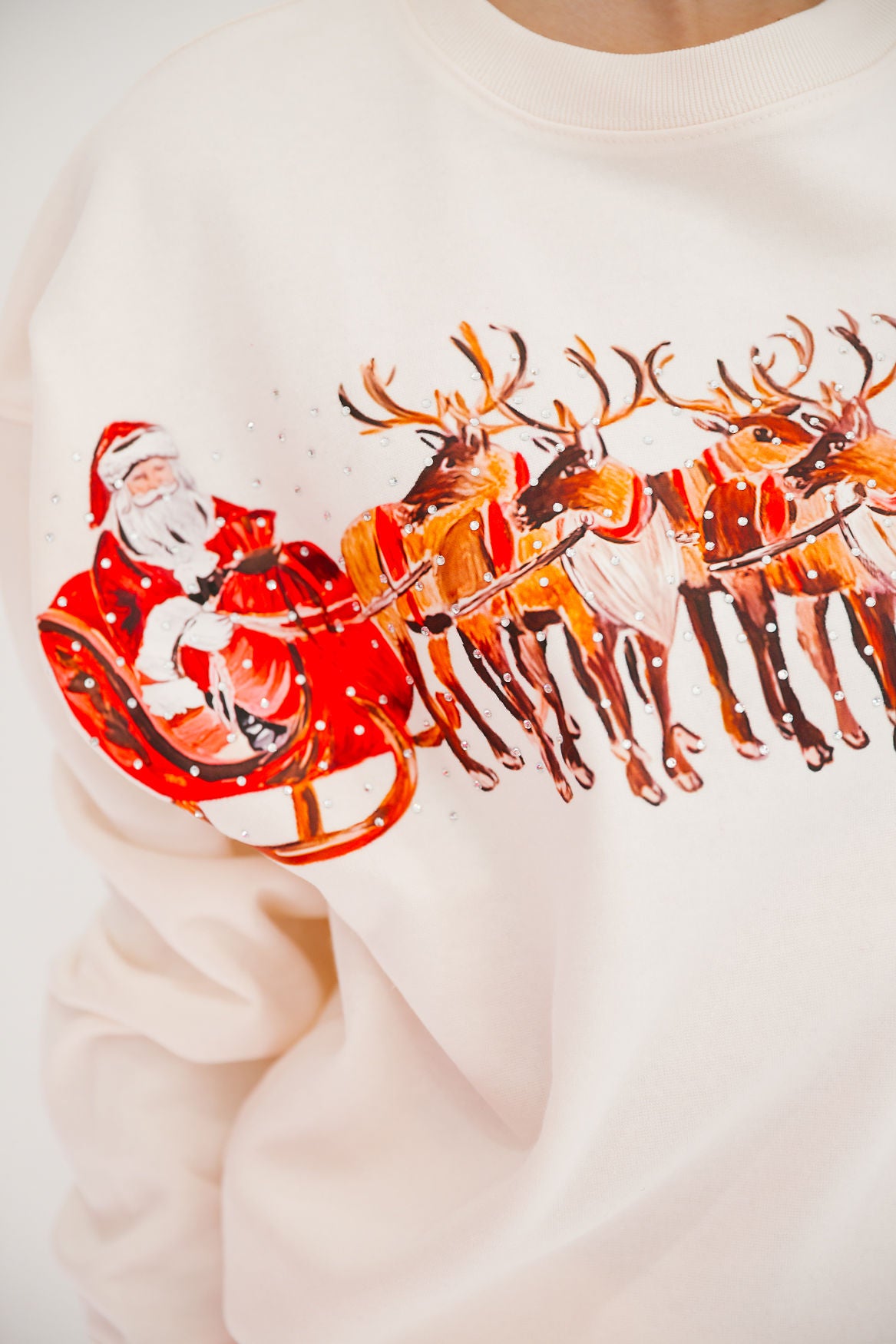 SANTA'S SLEIGH PULLOVER PULLOVER Judith March
