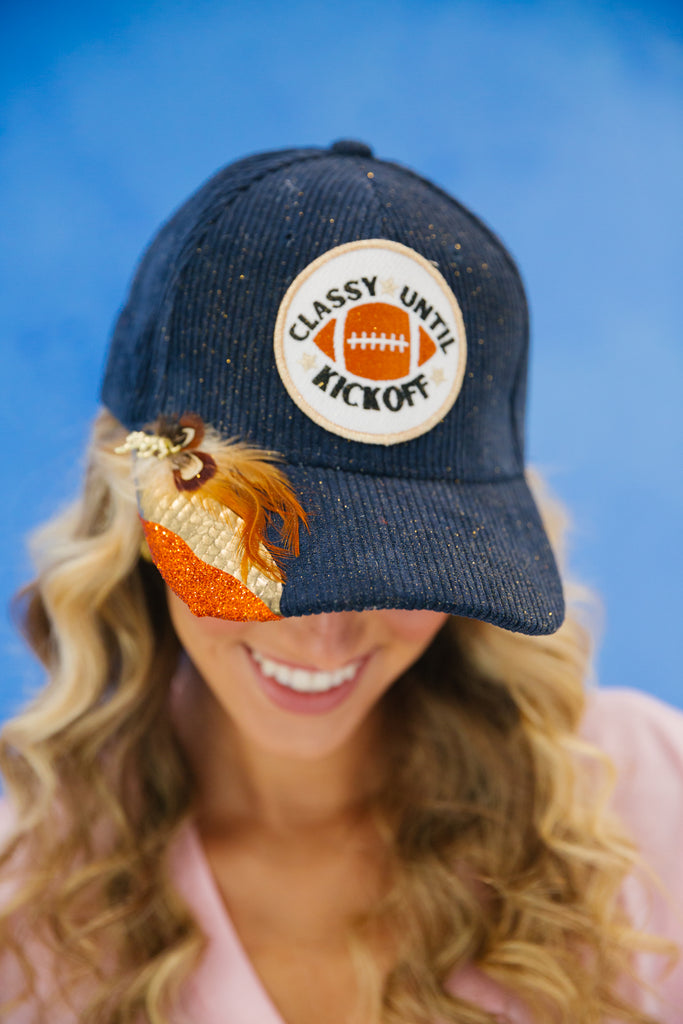 CLASSY UNTIL KICKOFF CORDUROY HAT gameday23 Judith March   