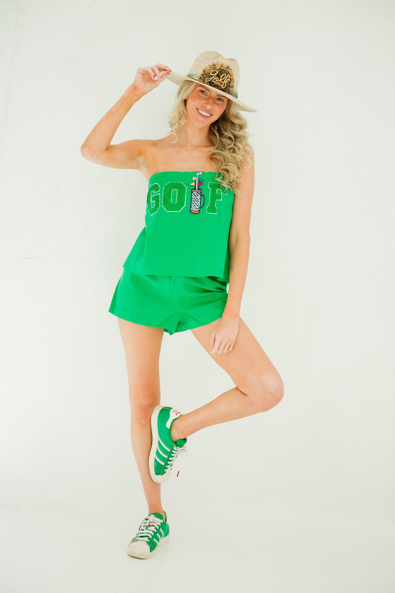 GOLF GREEN STRAPLESS SET SET Judith March