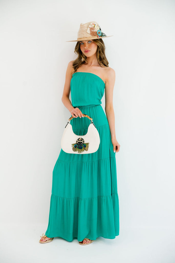 TEAL MAXI DRESS DRESS Judith March