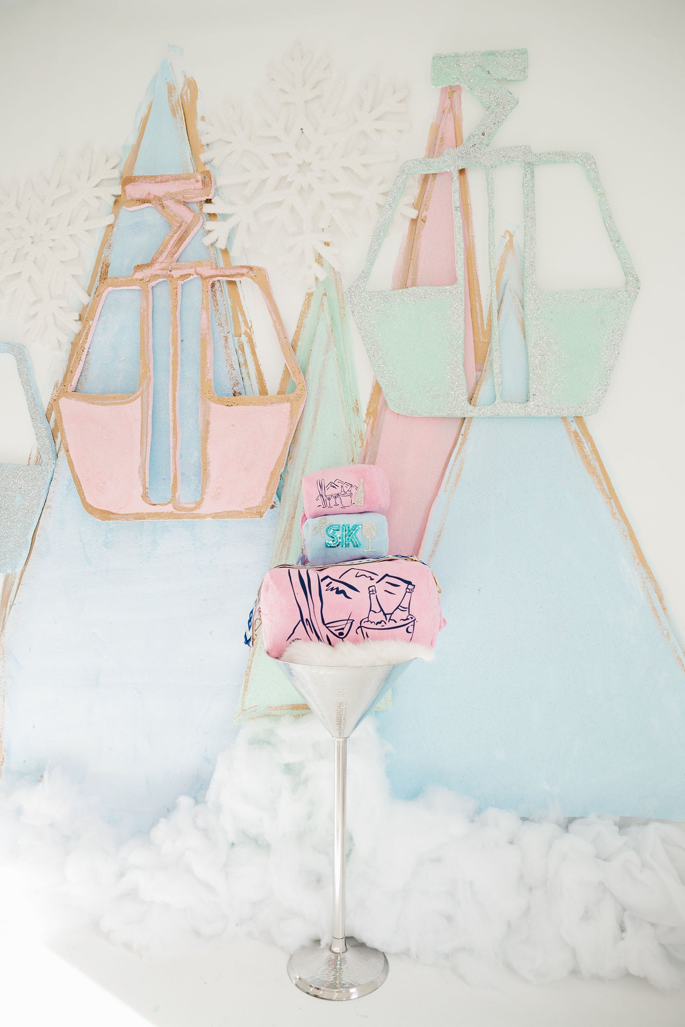 SIPS & SKIS PINK TERRY BAGS TERRY BAG Judith March