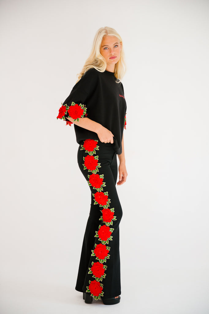 RUN FOR THE ROSES® BLACK FLARES | Judith March