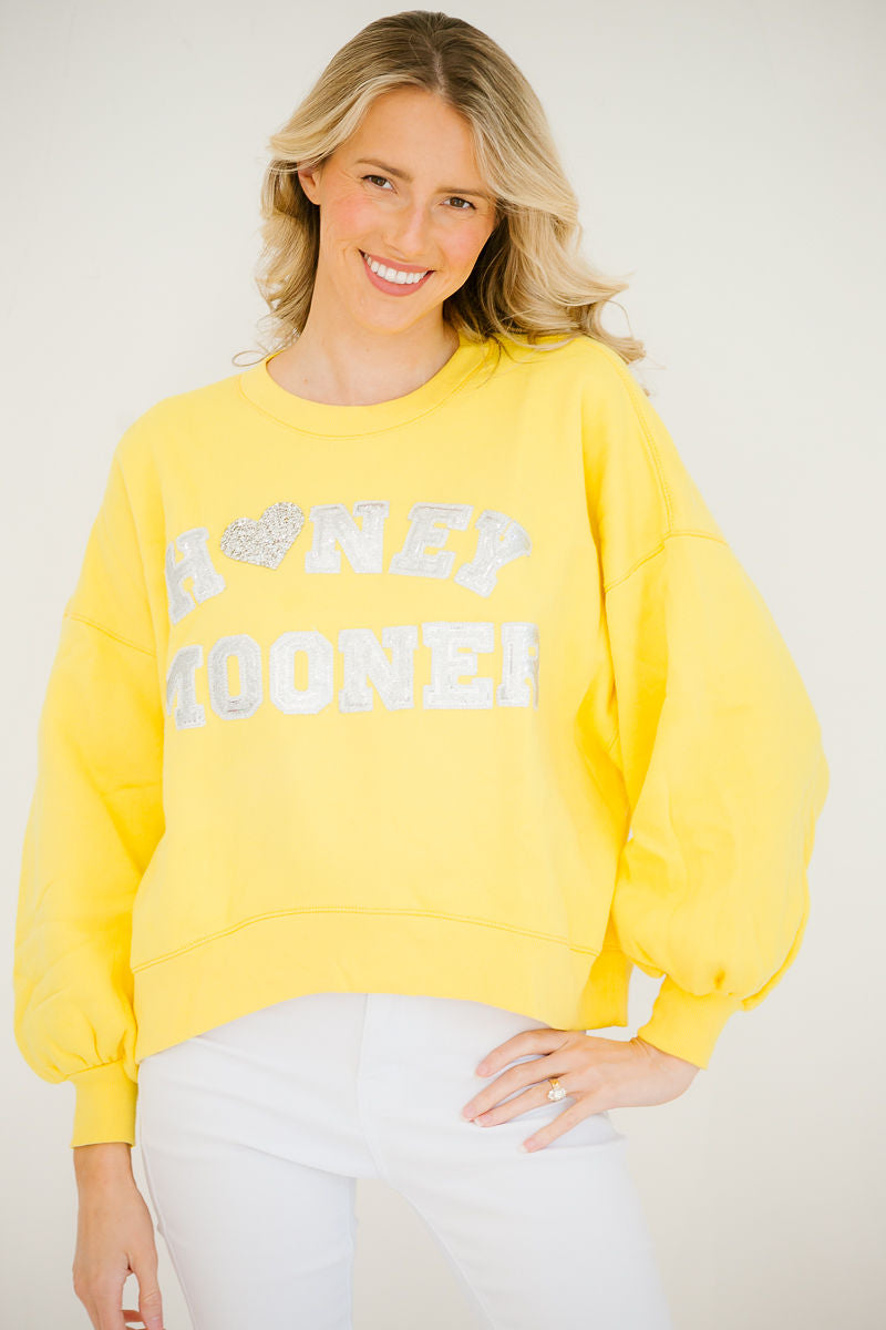 *HONEYMOONER YELLOW PULLOVER - SMALL TOP Judith March