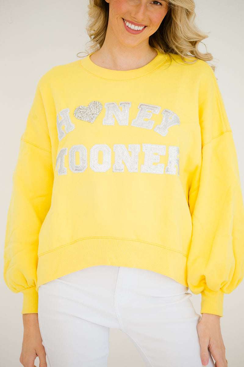 *HONEYMOONER YELLOW PULLOVER - SMALL TOP Judith March