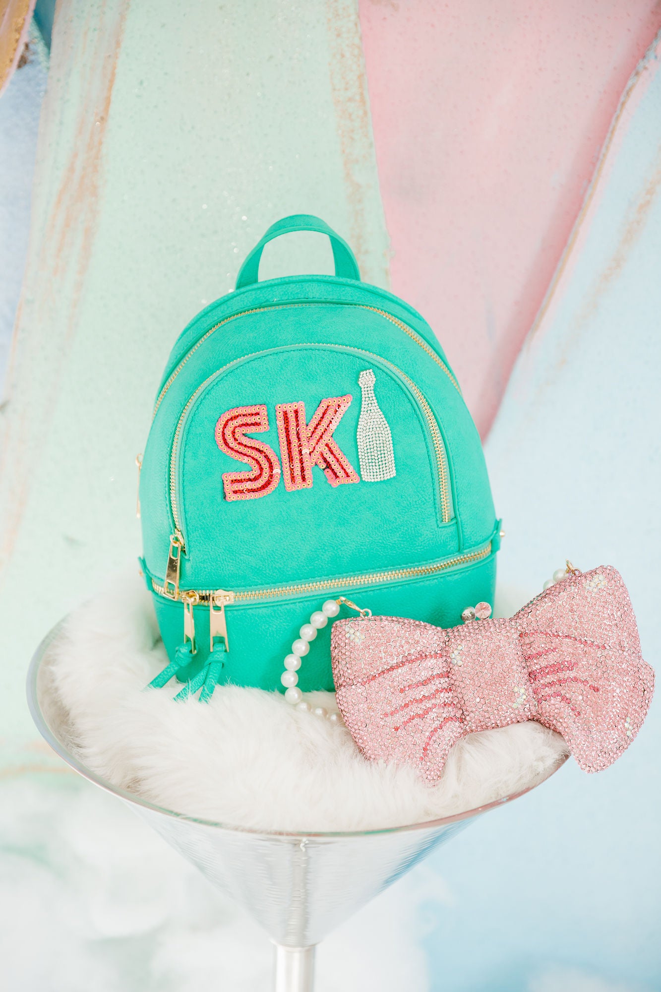 SKI TURQUOISE BACKPACK BACKPACK Judith March