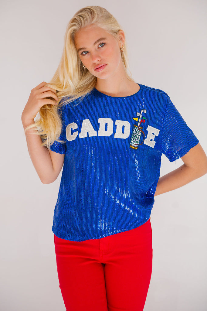 CADDIE BLUE SEQUIN TOP TOP Judith March