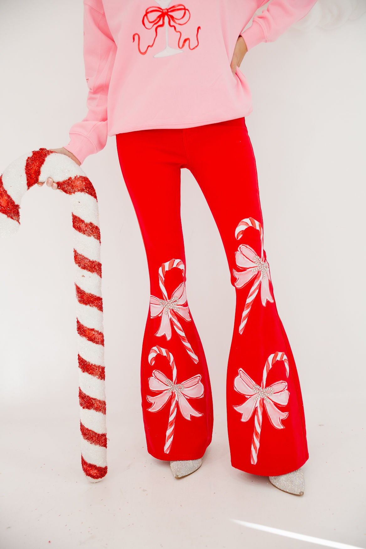 CANDY BOW FLARE PANTS FLARES Judith March