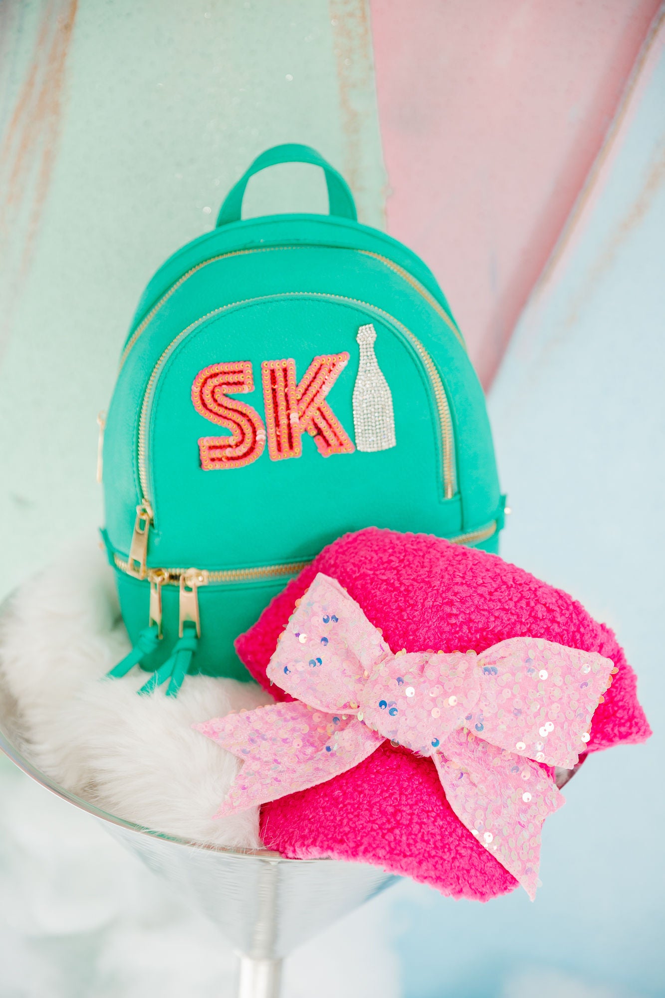 SKI TURQUOISE BACKPACK BACKPACK Judith March