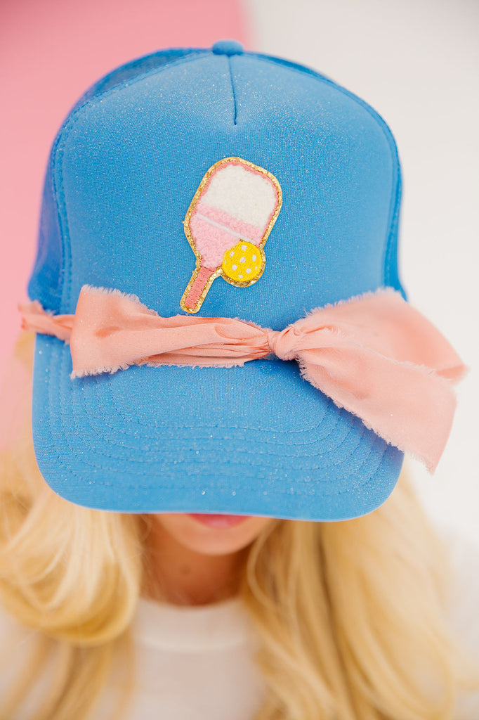 PICKLEBALL BLUE TRUCKER HAT HAT Judith March