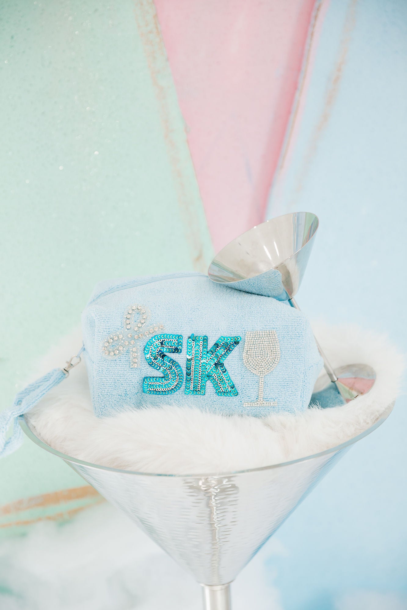 SKI BLUE SMALL TERRY BAG BAG Judith March