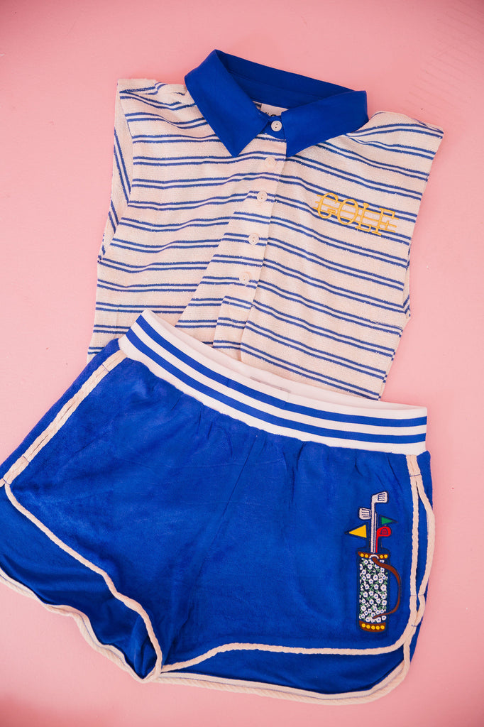 GOLF BLUE ATHLETIC SET SHORTS Judith March