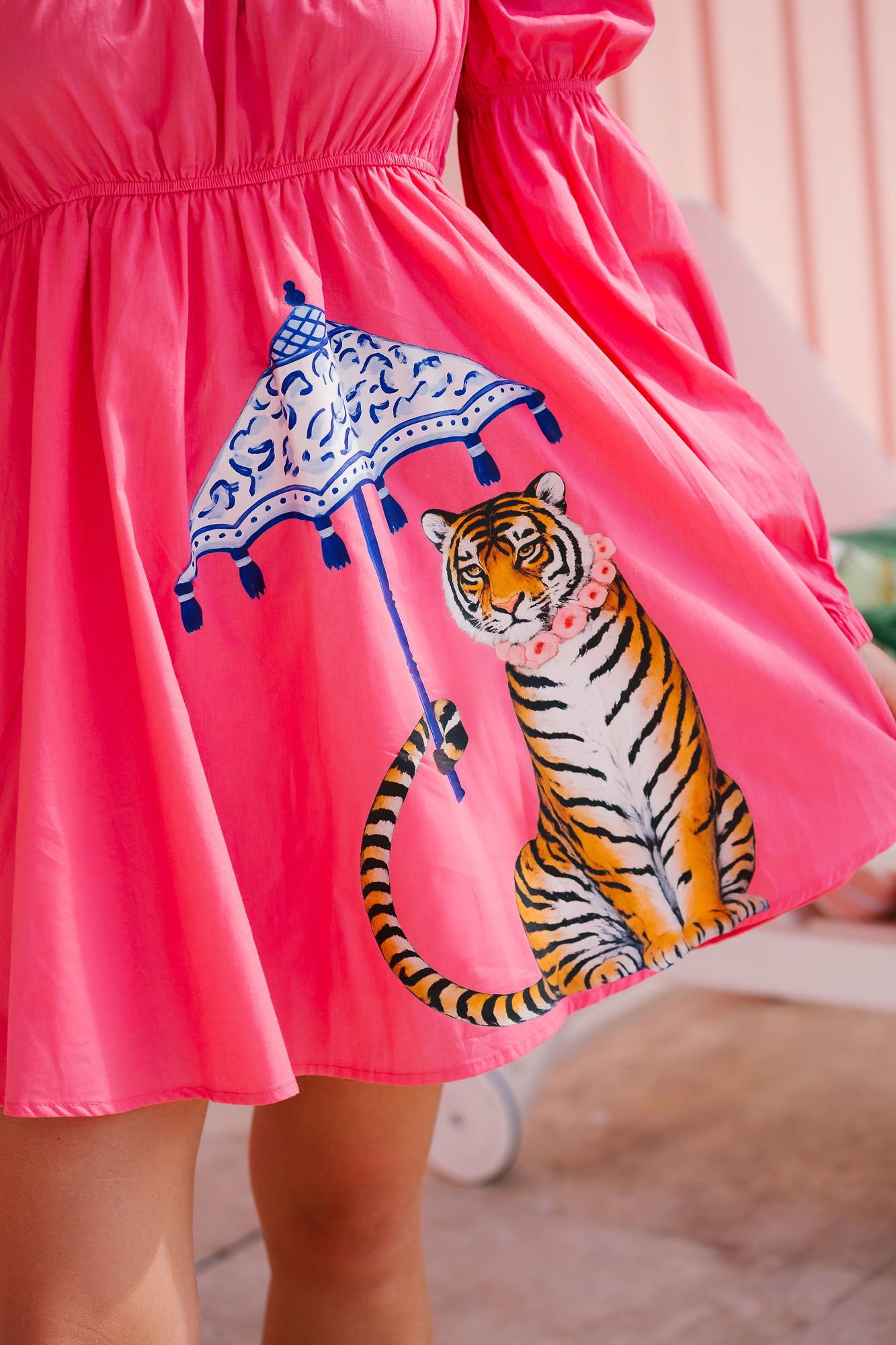 COASTAL TIGER PINK DRESS DRESS Judith March