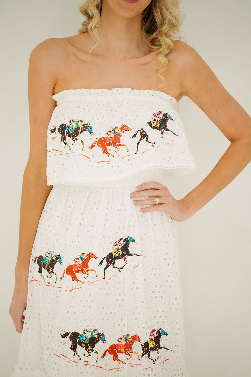 PLACE YOUR BETS LACE DRESS DRESS Judith March