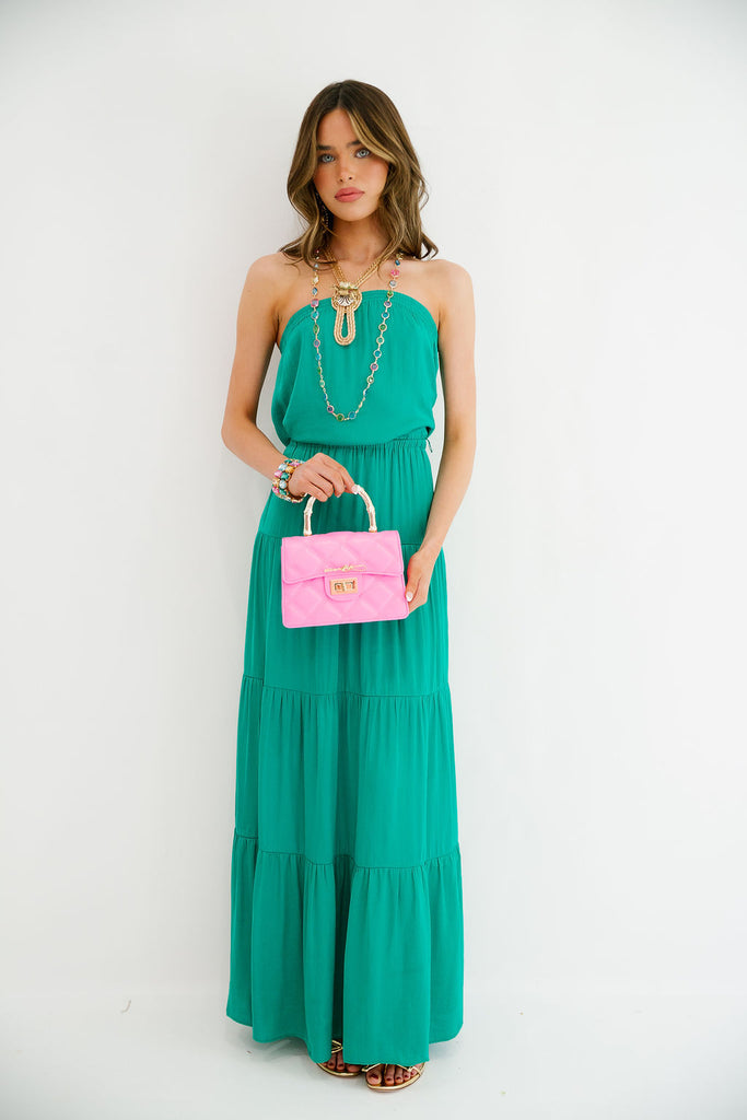 TEAL MAXI DRESS DRESS Judith March