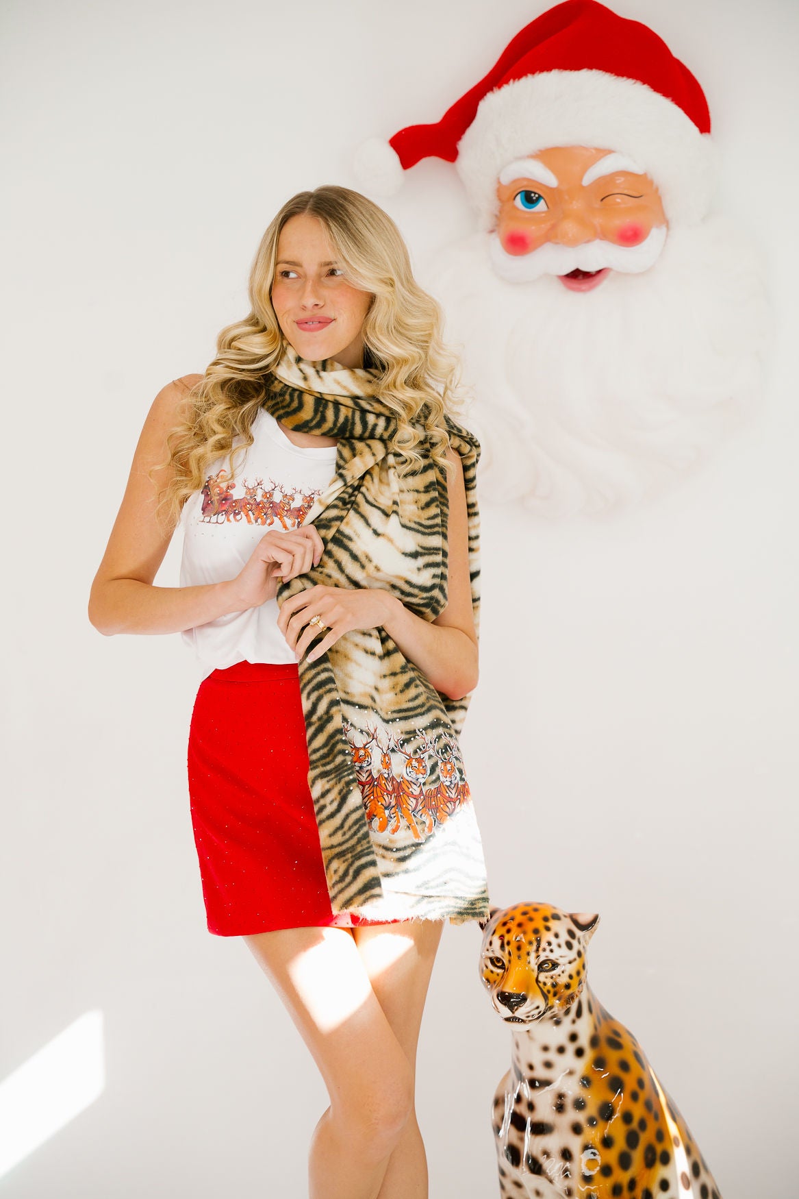 TIGER SLEIGH WHITE TANK TANK Judith March