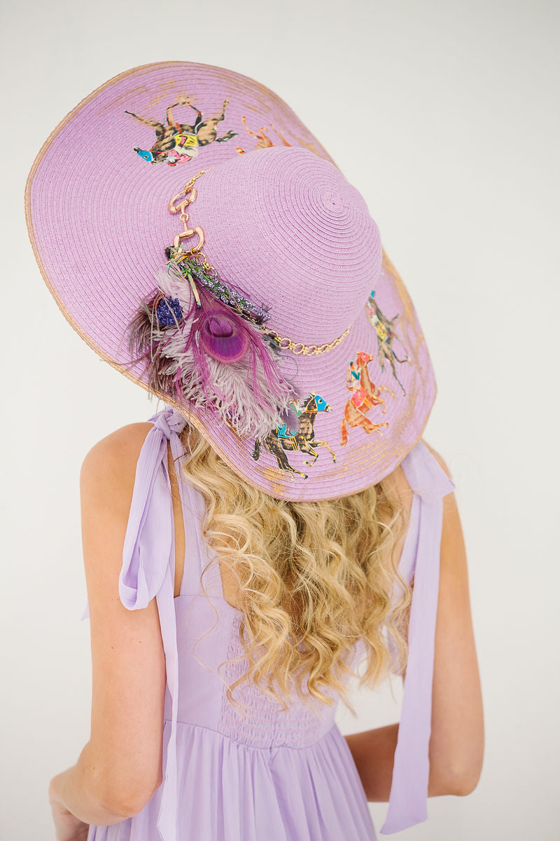 TRIPLE CROWN PURPLE SUN HAT HAT Judith March