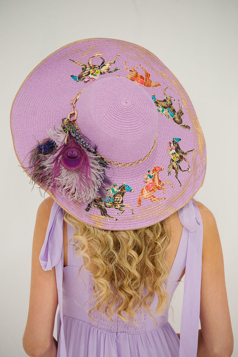 TRIPLE CROWN PURPLE SUN HAT HAT Judith March