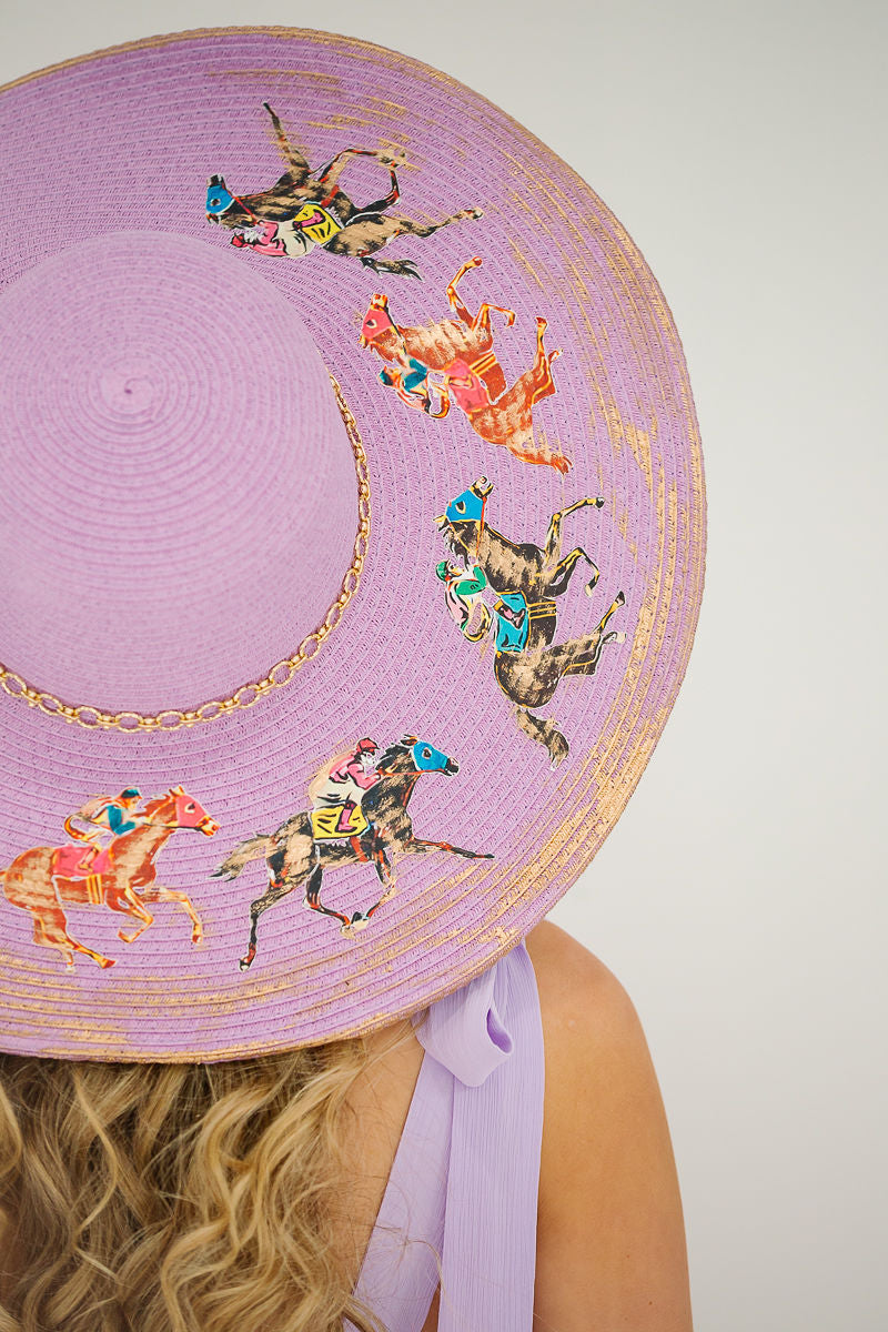 TRIPLE CROWN PURPLE SUN HAT HAT Judith March
