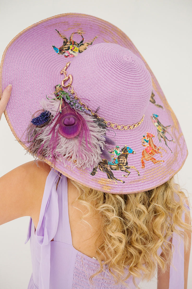 TRIPLE CROWN PURPLE SUN HAT HAT Judith March