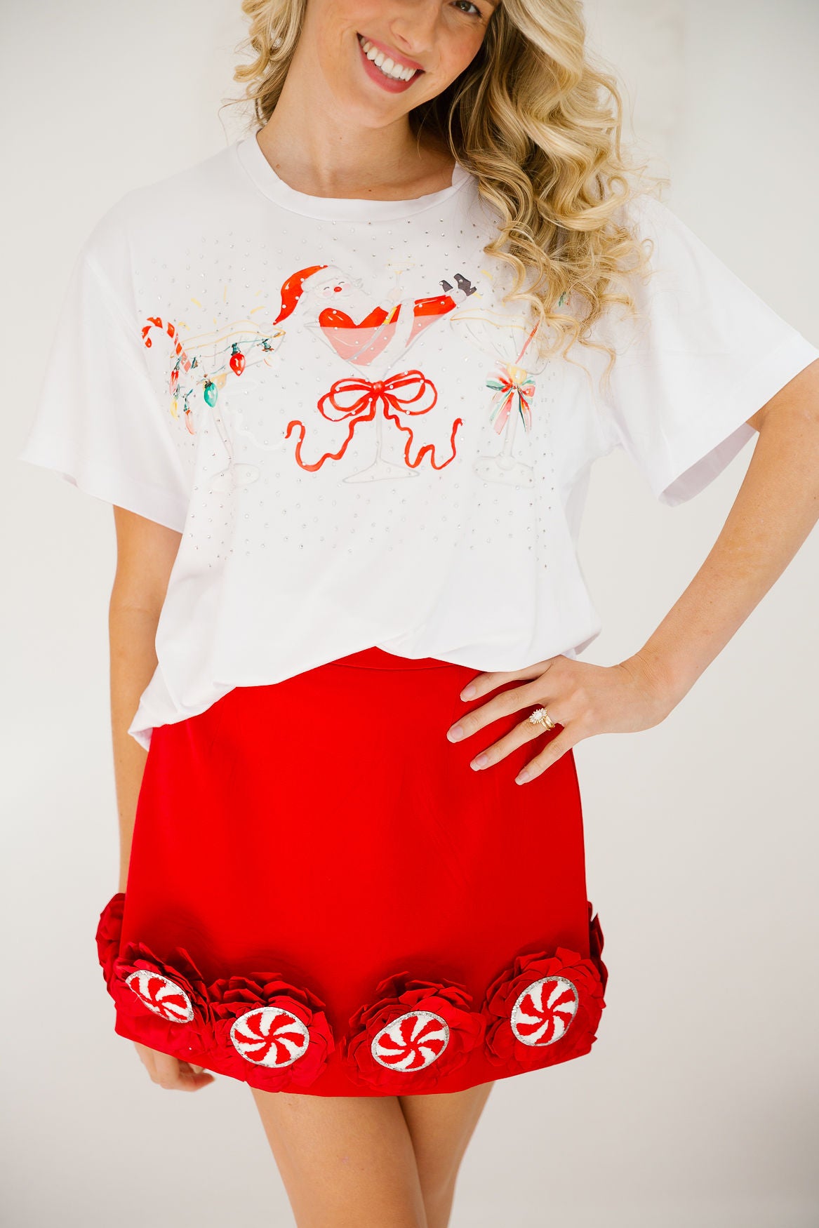 TIPSY SANTA TEE TEE Judith March
